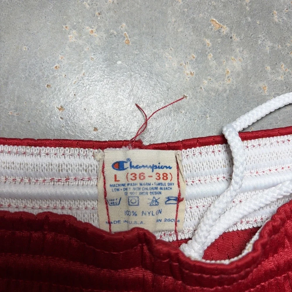 Vintage 80's Champion Chicago Bulls Mesh Gym Shorts Mens Large USA Made